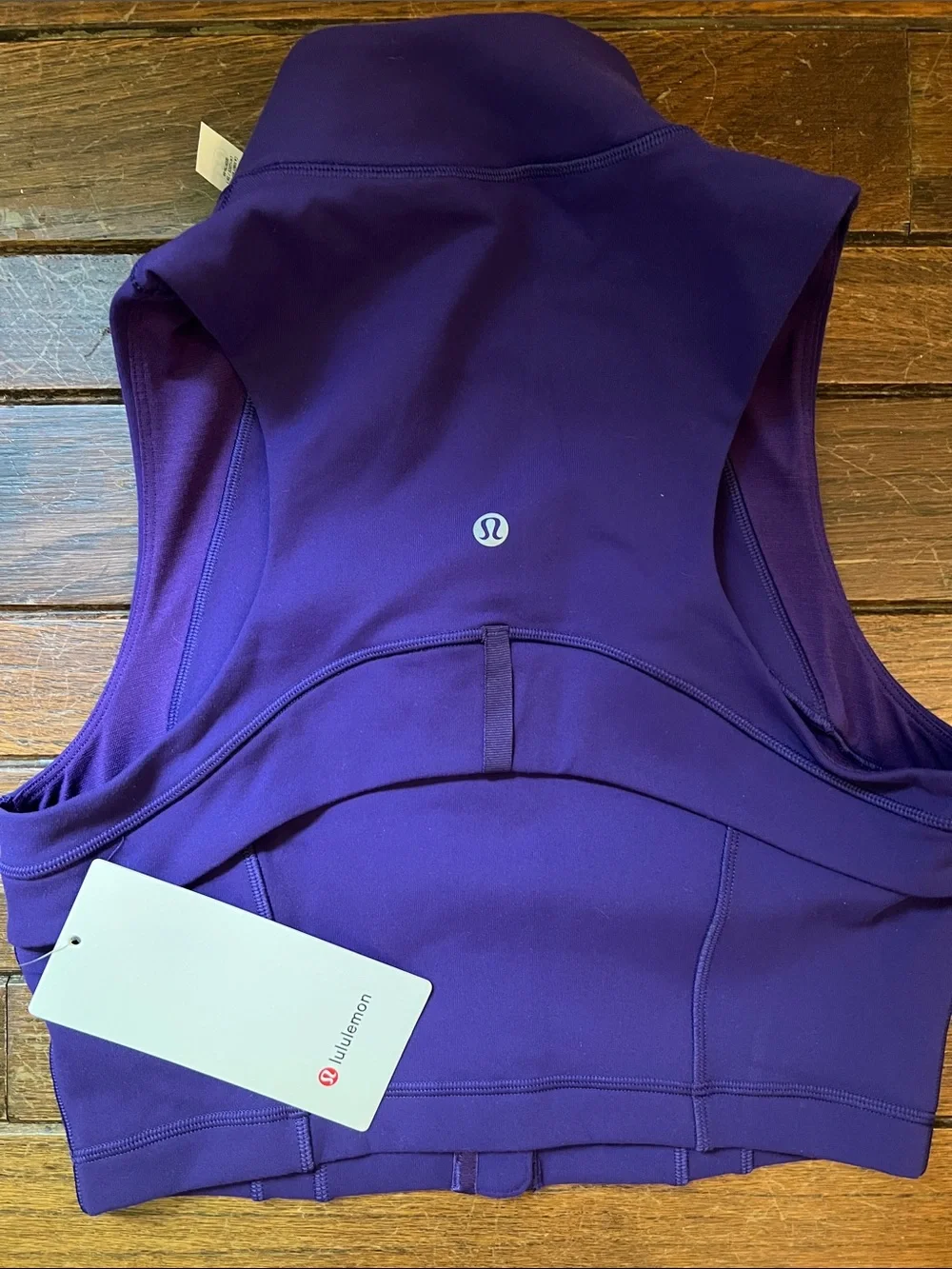 Lululemon Court Purple Define Full Zip Tank Size 10 NWT RARE GEM